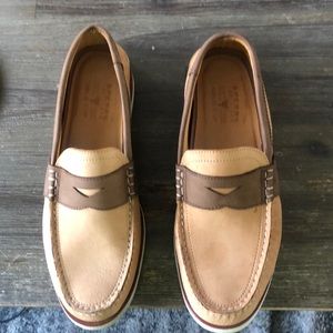 Sperry Tan and Brown Boat Shoes